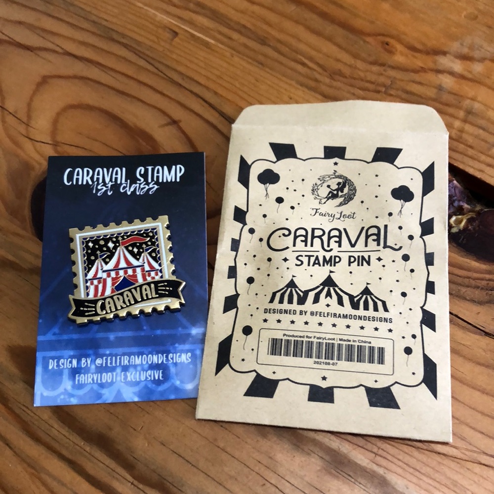 FairyLoot Caraval stamp pin